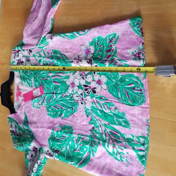 LILLY PULITZER Aaron Silk Top Blouse - Picture 7 of 11